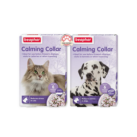 Beaphar Calming Collar for Cats and Dog (Up To 6 Weeks Cover / Reduces Stress)