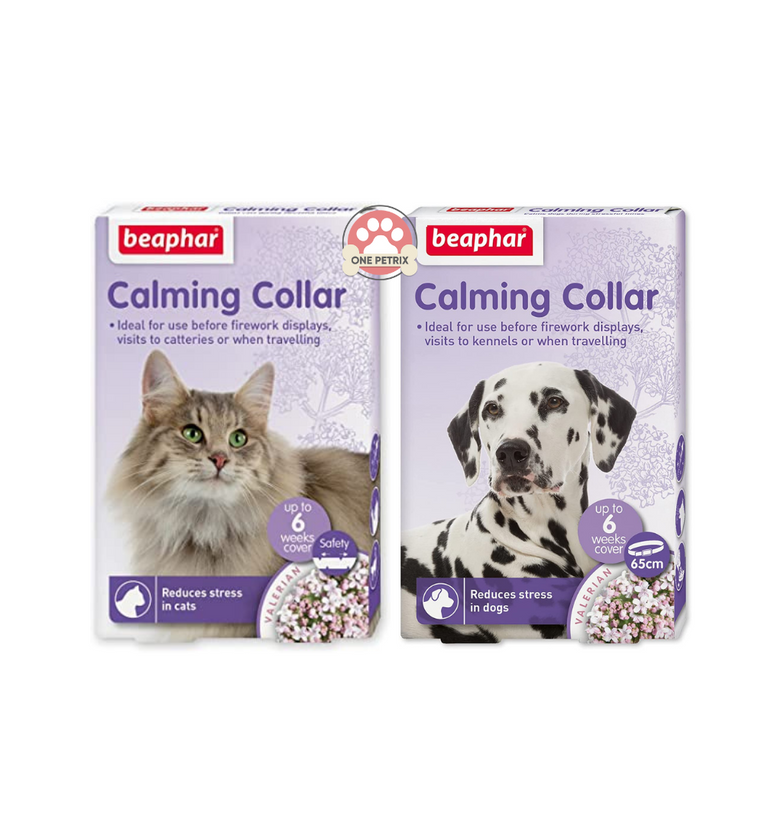Beaphar Calming Collar for Cats and Dog (Up To 6 Weeks Cover / Reduces Stress)