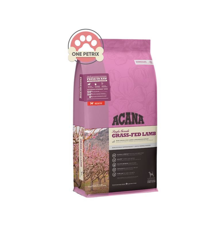 Acana Grass-Fed Lamb Grain Free Dog Food Singles Formula (Adult and Puppy)