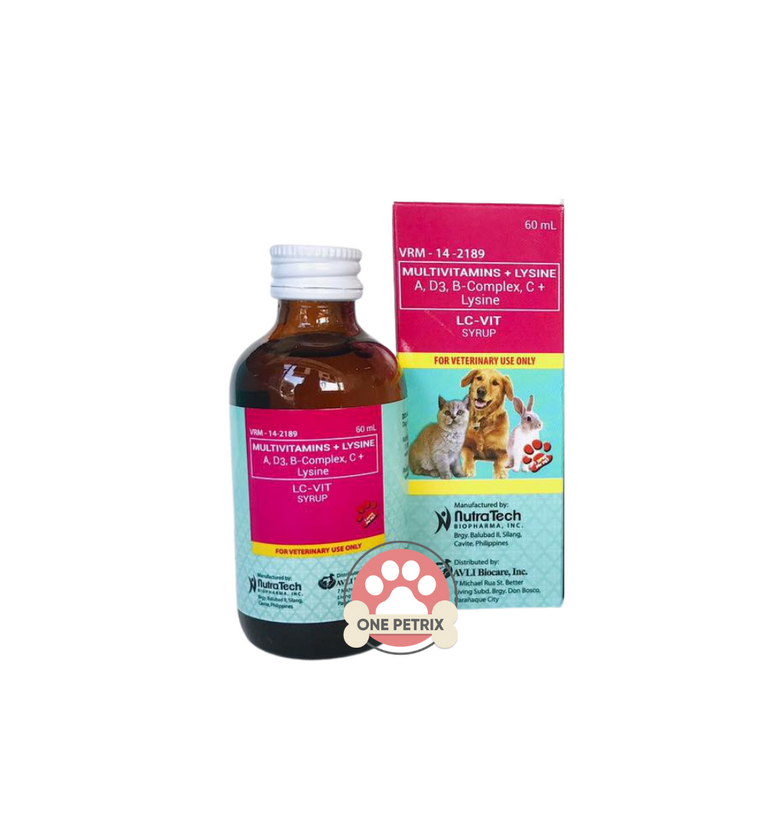 LC Vit Syrup Multivitamins for Dogs Cats and Small Pets
