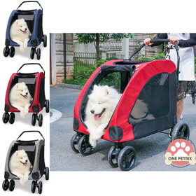 Dodopet Heavy Duty Collapsible Pet Stroller / Dog Stroller - For up to 60KG Pets #JX031