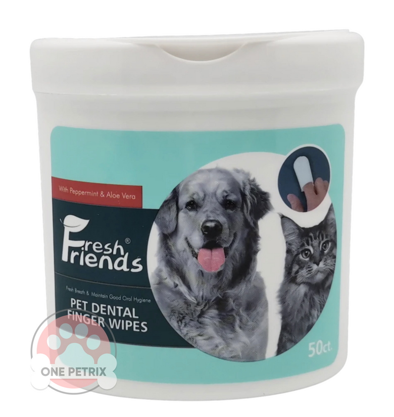 Fresh Friends Pet Dental Care Finger Wipes (50PCS.) - Tooth and Gum Care