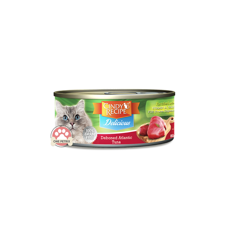 Cindy s Recipe Delicious Wet Cat Food in Can Deboned 80G One