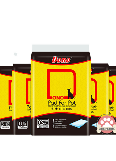 Dono Training Wee Pee Pads Pack (Small, Medium, Large, XLarge)