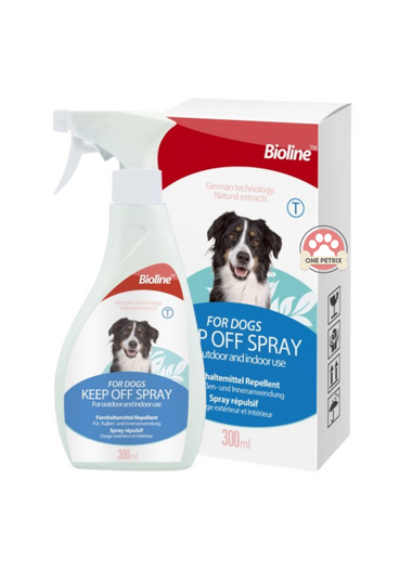 Bioline Keep Off Spray for Dogs (Dog Repellent for Indoor and Outdoor) 300ML