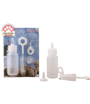 Pet Milk Nursery Bottle and Brush Kit Set