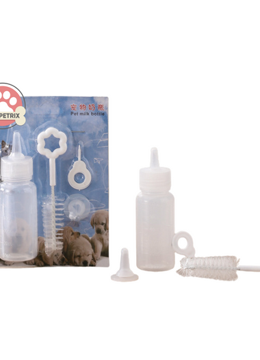 Pet Milk Nursery Bottle and Brush Kit Set