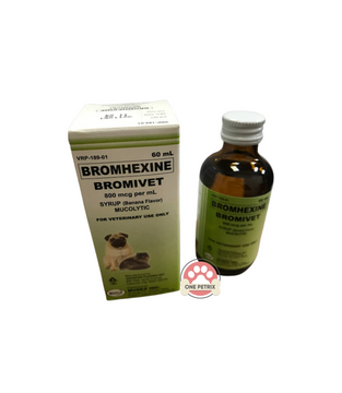 Bromivet (Bromhexine) Mucolytic Syrup for Pets 60ML