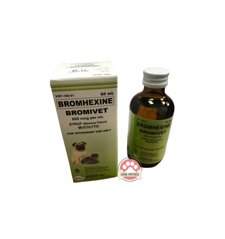 Bromivet (Bromhexine) Mucolytic Syrup for Pets 60ML