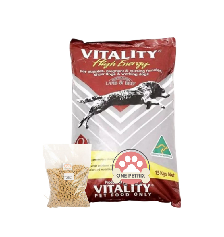 Vitality High Energy Puppy Dog Food Lamb and Beef Flavor One