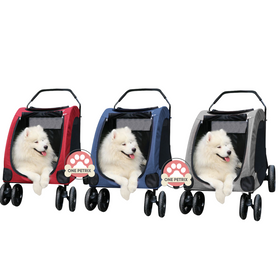 Dodopet Heavy Duty Collapsible Pet Stroller / Dog Stroller - For up to 60KG Pets #JX031