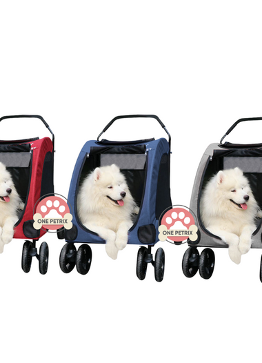 Dodopet Heavy Duty Collapsible Pet Stroller / Dog Stroller - For up to 60KG Pets #JX031