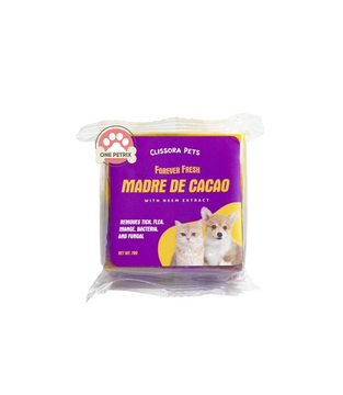 Clissora Pets Madre de Cacao Soap with Virgin Coconut Oil and Neem Extract 70g