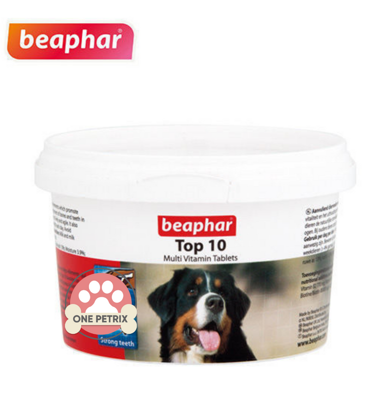 Beaphar Top 10 Multi Vitamin Tablets for Dogs - 180 Tabs