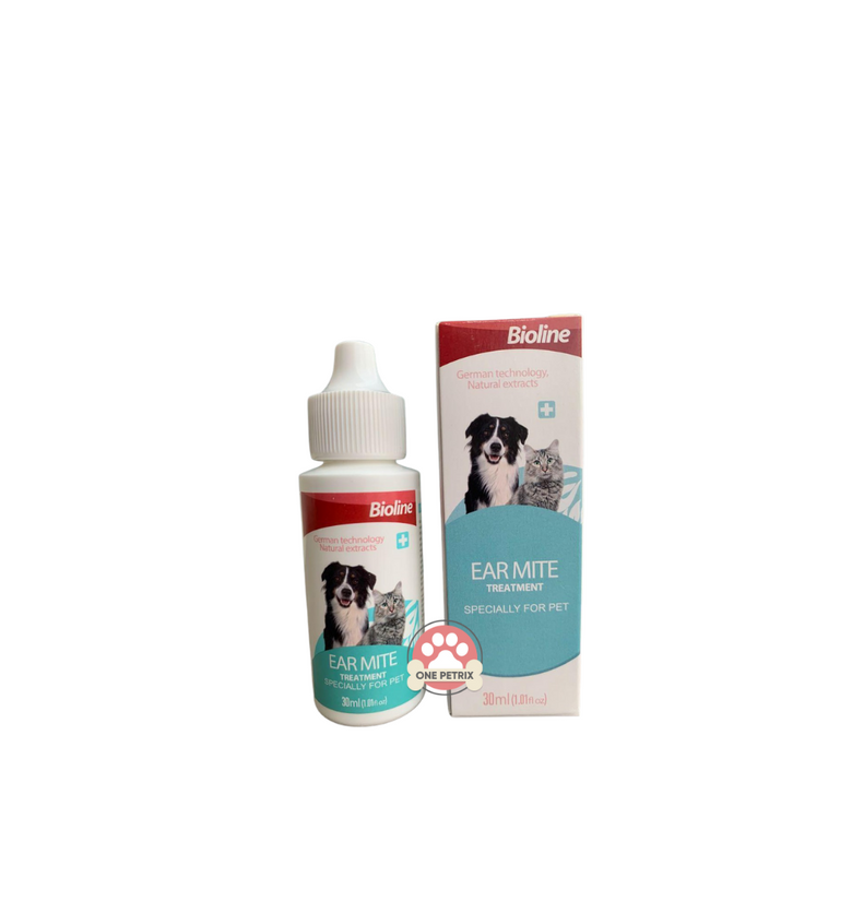 Bioline Earmite Treatment for Dogs and Cats - 30ML