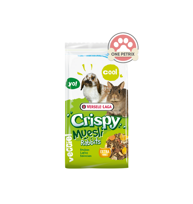 Versele Laga Crispy Muesli Rabbit Food Extra Fibres One Petrix