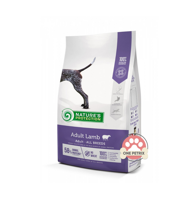 Nature's Protection Adult Dog Food for All Breeds (Lamb) 12KG