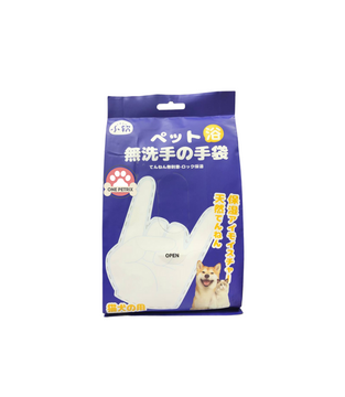Pet Finger Glove Wet Wipes For Dogs, Cats, Puppies and Kittens 8Pcs. Per Pack