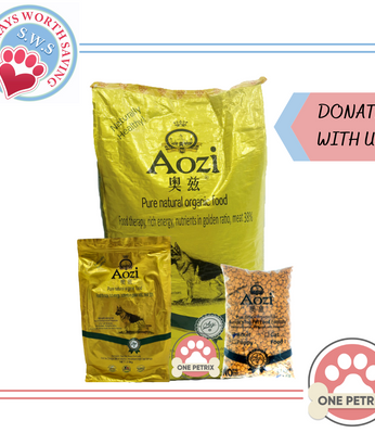Donate to Strays Worth Saving - Aozi Organic Adult Dog Food (Beef, Egg and Spinach Flavor)