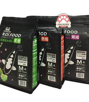 Sunsun Koi Food ( Staple,  Color Lift , Breeding Material )1KG