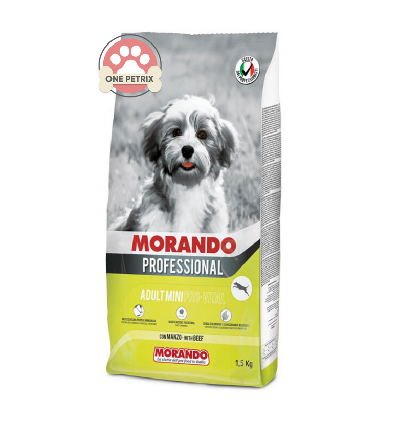 Morando Professional Adult Mini Dog Food (Beef Flavor)