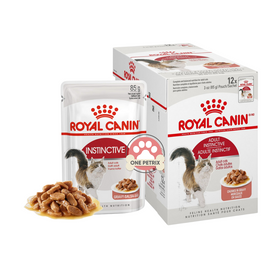 Royal Canin Feline Instinctive Adult Wet Cat Food Feline Health Nutrition (Gravy and Salsa)