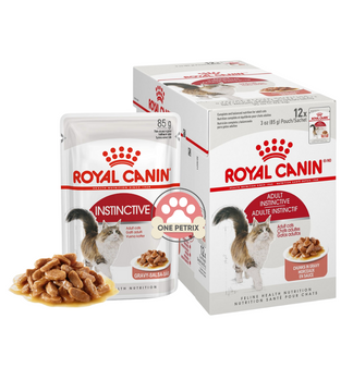 Royal Canin Feline Instinctive Adult Wet Cat Food Feline Health Nutrition (Gravy and Salsa)