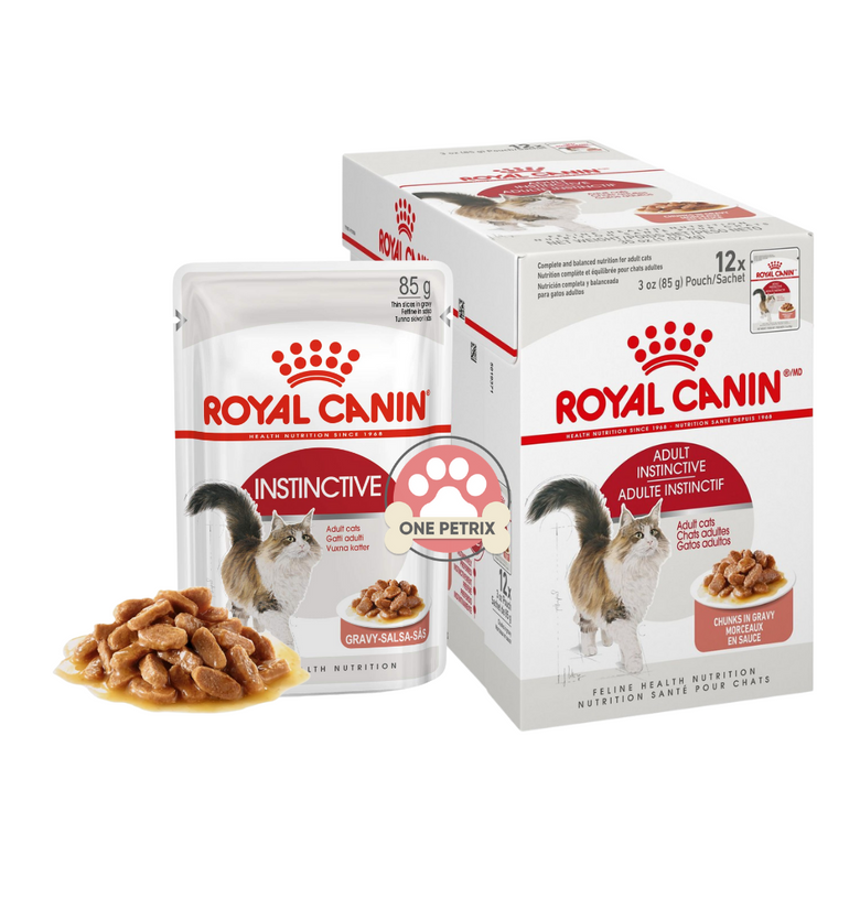 Royal Canin Feline Instinctive Adult Wet Cat Food Feline Health Nutrition (Gravy and Salsa)