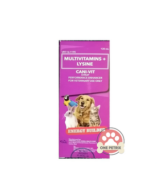 Cani-Vit Syrup Multivitamins + Lysine Energy Builder 120ML