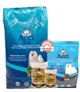 Aozi Organic Hypoallergenic Puppy Dog Food (Lamb and Apple Flavor)