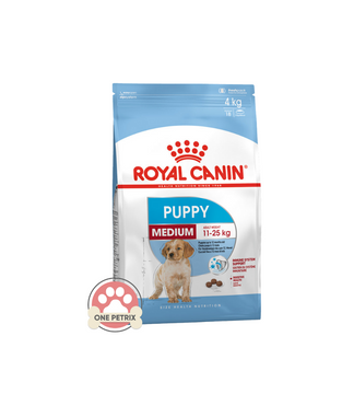 Royal Canin Medium Junior Puppy Dog Food Size Health Nutrition - 4KG