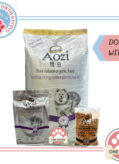 Donate to Strays Worth Saving - Aozi Organic Puppy Dog Food (Beef, Egg and Spinach Flavor)