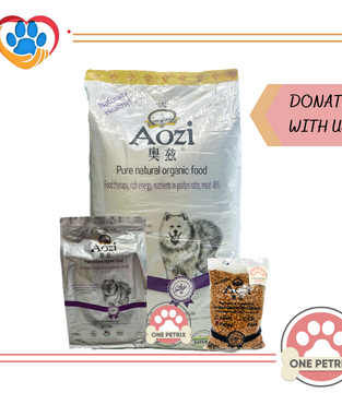 Donate to Stray Love PH - Aozi Organic Puppy Dog Food (Beef, Egg and Spinach Flavor)