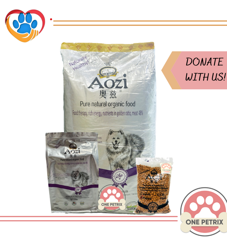 Donate to Stray Love PH - Aozi Organic Puppy Dog Food (Beef, Egg and Spinach Flavor)