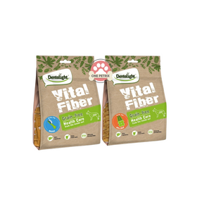 Dentalight Vital Fiber Dental Dog Treat / Snack 30PCS. - Small (Wellbar , Brush)