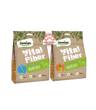 Dentalight Vital Fiber Dental Dog Treat / Snack 30PCS. - Small (Wellbar , Brush)