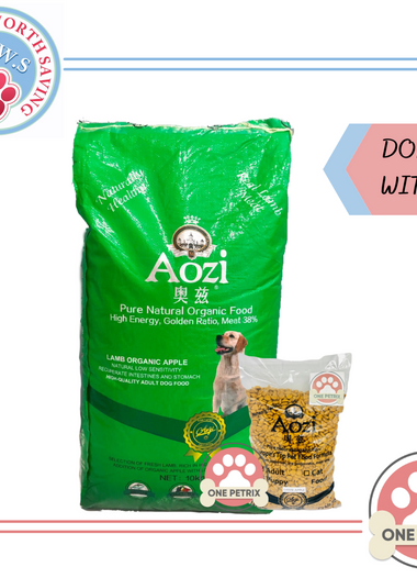 Donate to Strays Worth Saving - Aozi Organic Hypoallergenic Adult Dog Food (Lamb and Apple Flavor)