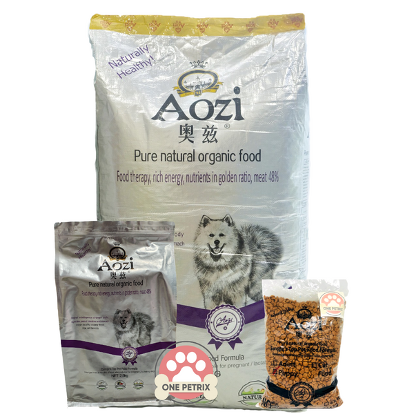 Aozi Organic Puppy Dog Food Beef Egg and Spinach Flavor One Petrix