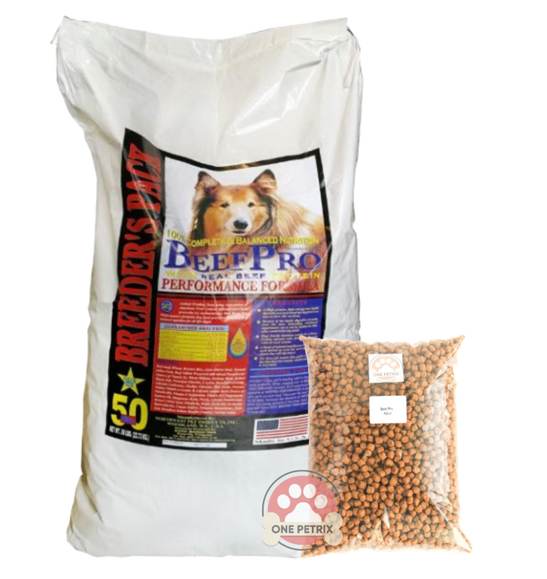 Beef pro puppy guaranteed analysis outlet