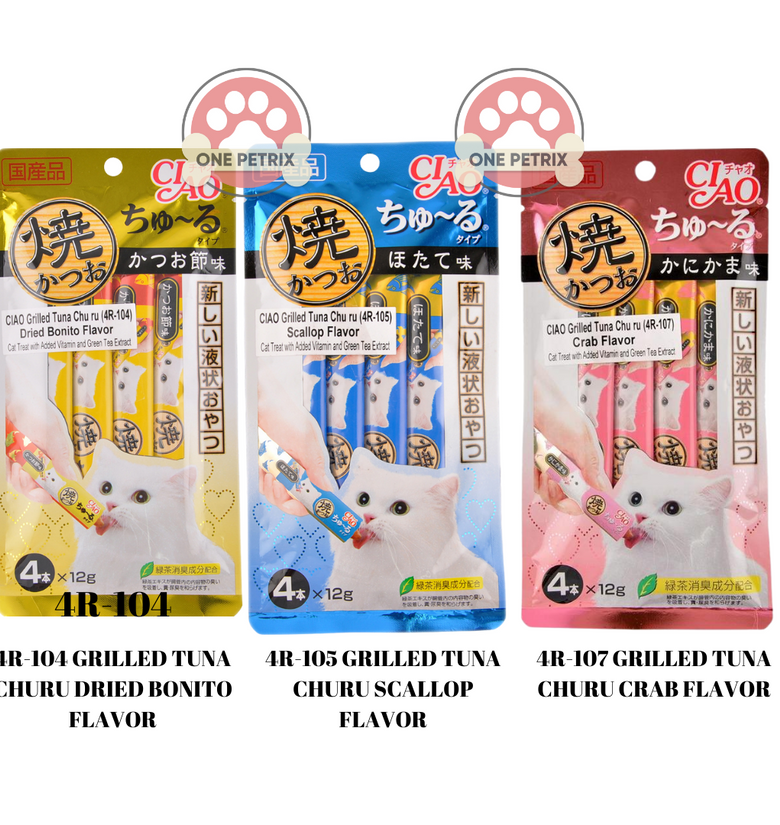 Ciao Churu Wet Cat Treats / Snacks 12G x 4