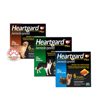 Heartgard Plus Dewormer / Heartworm / Hookworm Prevention Chewables