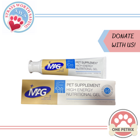 Donate to Strays Worth Saving - Mag Pet Supplement High Energy Nutritional Gel Pet Vitamins for Dogs and Cats 120G