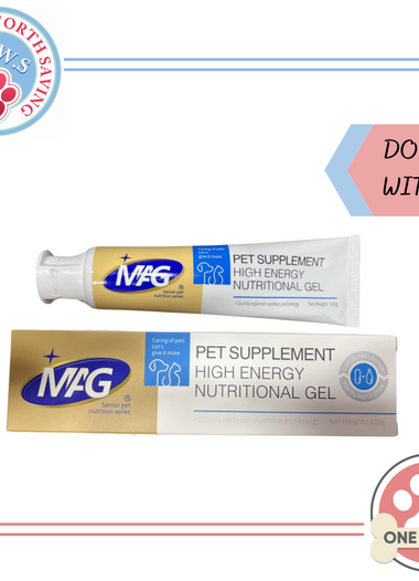 Donate to Strays Worth Saving - Mag Pet Supplement High Energy Nutritional Gel Pet Vitamins for Dogs and Cats 120G
